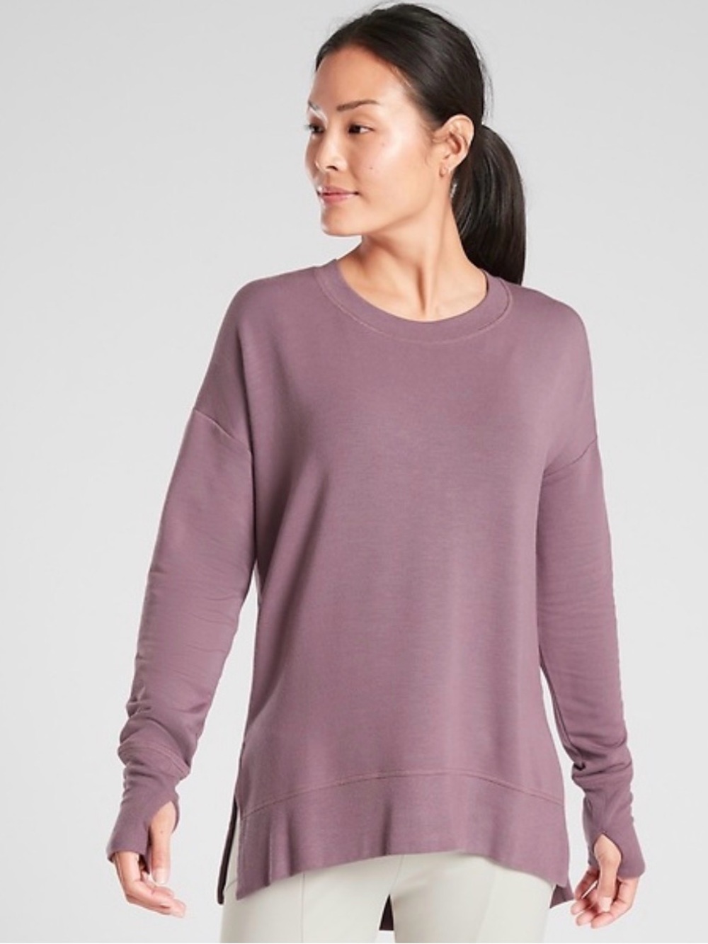 Athleta Coastal Luxe Recovery Sweatshirt.